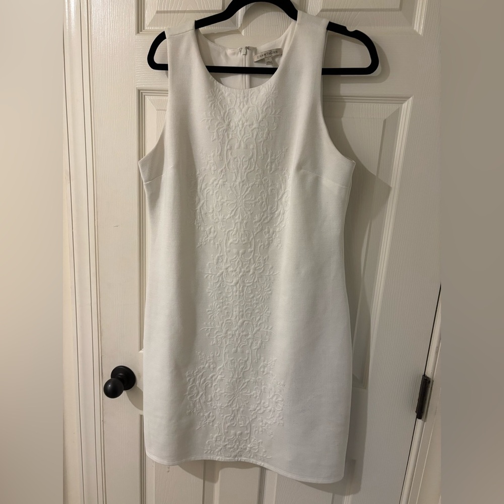 41 Hawthorn White Textured Mini Dress Large